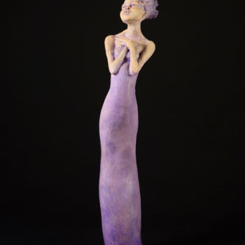 Sculpture titled "Valentine" by Valerie Barrault, Original Artwork, Ceramics