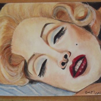 Dessin intitulée "Maryline" par Valérie Barrett, Œuvre d'art originale, Pastel