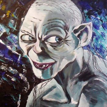 Pintura titulada "Gollum" por Valérie Barrett, Obra de arte original, Acrílico