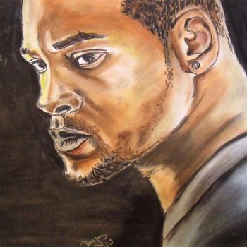 Painting titled "Will Smith" by Valérie Barrett, Original Artwork, Pastel