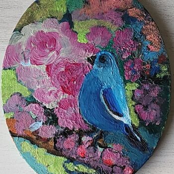 绘画 标题为“Petit oiseau” 由Valérie Blum (Valery), 原创艺术品, 丙烯