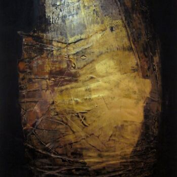 Painting titled "Eclat d'ombre" by Valérie De Laubrière, Original Artwork, Lacquer