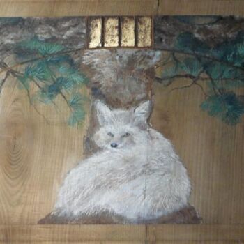 Pittura intitolato "Le renard" da Valérie Eguchi, Opera d'arte originale