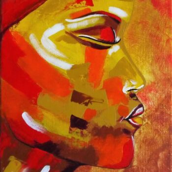 Картина под названием "Shanna" - Valérie Lamarre, Подлинное произведение искусства, Акрил Установлен на Деревянная рама для…