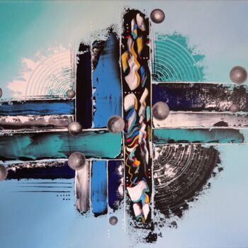 Painting titled "Les seins de glace" by Valérie Lamarre, Original Artwork, Acrylic Mounted on Wood Stretcher frame