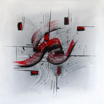 Painting titled "Takeshibogos" by Valérie Lamarre, Original Artwork, Acrylic Mounted on Wood Stretcher frame