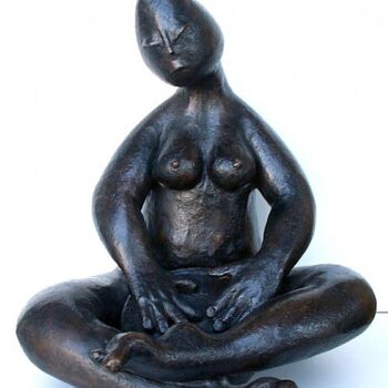 Escultura titulada "TAMBOURINE" por Valérie Lamarre, Obra de arte original, Metales