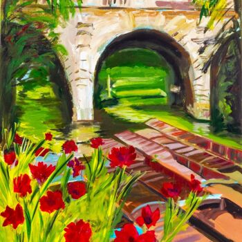 Картина под названием "Springtime is here" - Valérie Le Meur, Подлинное произведение искусства, Акрил Установлен на Деревянн…