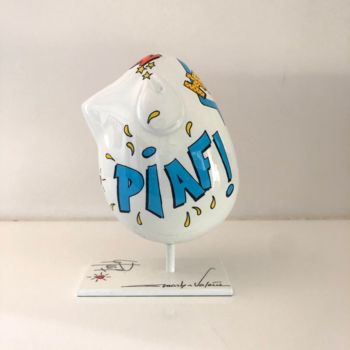 Escultura intitulada "PIAF POP ART S" por Valérie Marty, Obras de arte originais, Resina