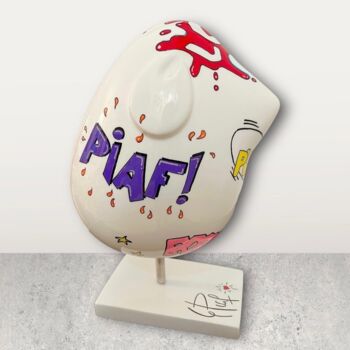 "Piaf PopArt (Large)" başlıklı Heykel Valérie Marty tarafından, Orijinal sanat, Rezine