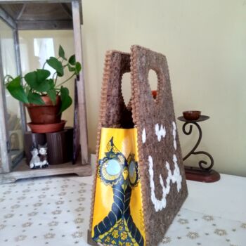 Diseño titulada ""Léondine" Le sac à…" por Valérie Montero-Valle, Obra de arte original, Bolsos de mano