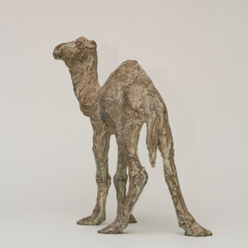 Sculpture titled "Abyad" by Valérie Moreau (VALEM), Original Artwork, Bronze