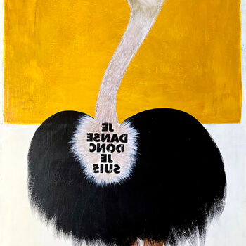 Картина под названием "Suis-moi" - Valerie Nogier, Подлинное произведение искусства, Акрил Установлен на Деревянная рама для…
