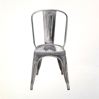 Dessin intitulée "Chaise Tolix" par Valérie Perlein, Œuvre d'art originale, Acrylique