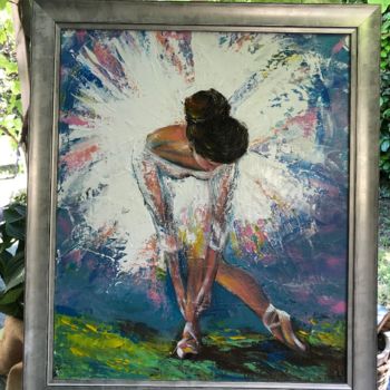 Painting titled "Le tutu....." by Valerie Plansson, Original Artwork, Acrylic