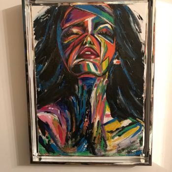 Painting titled "The wife ...." by Valerie Plansson, Original Artwork, Acrylic