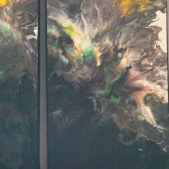 Peinture intitulée "Explosion de fleurs" par Valerie Sagnier (Val'Art), Œuvre d'art originale, Acrylique