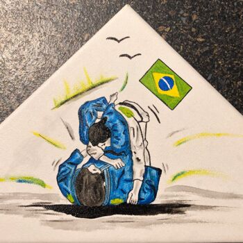Pintura titulada "Triangle do Brazil" por Valérie Schuler, Obra de arte original, Acrílico