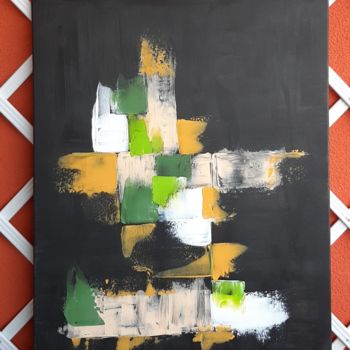 Painting titled "Abstrait" by Valerie Zogni, Original Artwork, Acrylic