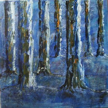 Peinture intitulée "Sous bois/ C'est la…" par Valérie Eymeric, Œuvre d'art originale, Acrylique