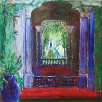 Peinture intitulée "Porte jardins de Ma…" par Valérie Eymeric, Œuvre d'art originale