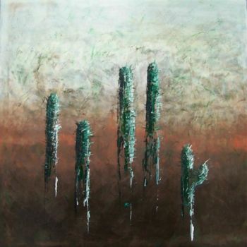 Painting titled "Cactus, Texas, Oh m…" by Valérie Eymeric, Original Artwork
