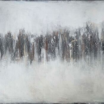 Painting titled "sensation blizzard" by Valérie Faucon, Original Artwork, Acrylic