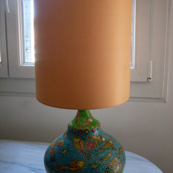 Design titled "Lampe poissons" by Valerie Guiot, Original Artwork, Luminaire