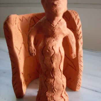 Sculpture titled "" Avé "." by Valerie Guiot, Original Artwork, Ceramics