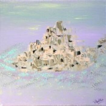 Painting titled "Village provençal 3" by Valérie Han-Li-Kuin, Original Artwork