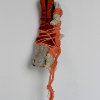 Sculpture titled "Esprits racines 45…" by Valérie Thévenot, Original Artwork, Mixed Media