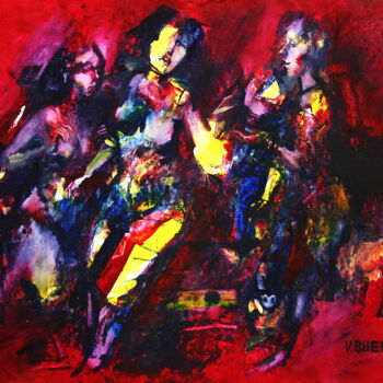 Malerei mit dem Titel "femmes-26" von Valerii Buev, Original-Kunstwerk, Öl