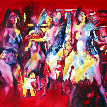 "femmes-21" başlıklı Tablo Валерий Буев tarafından, Orijinal sanat, Petrol
