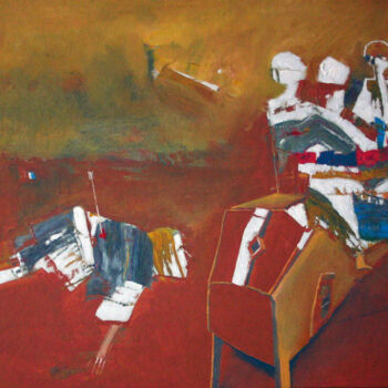 Peinture intitulée "horsemen-of-the-apo…" par Valerii Buev, Œuvre d'art originale, Huile