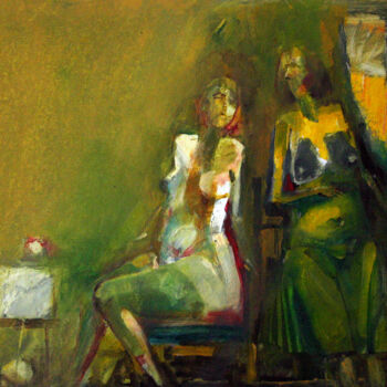 Painting titled "Women 2" by Valerii Buev, Original Artwork, Oil