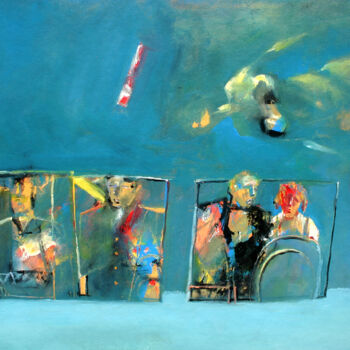 Картина под названием "les-heros-d-hier-15" - Валерий Буев, Подлинное произведение искусства, Масло