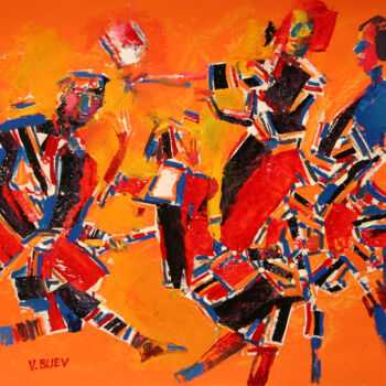 Peinture intitulée "Danse" par Valerii Buev, Œuvre d'art originale, Huile