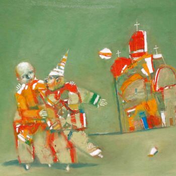 Ζωγραφική με τίτλο "L'idée orthodoxe" από Валерий Буев, Αυθεντικά έργα τέχνης, Λάδι