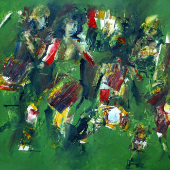 Pittura intitolato "Bande" da Valerii Buev, Opera d'arte originale, Olio