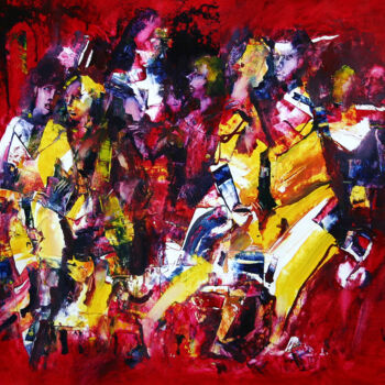 Painting titled "party-3" by Valerii Buev, Original Artwork, Oil
