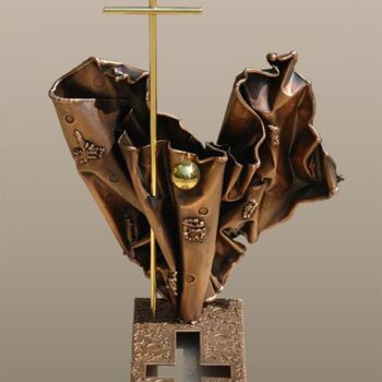 Sculpture titled ""Реквием"" by Valerii Okarskii, Original Artwork, Metals