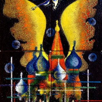Рисунок под названием ""Полёт великого соб…" - Валерий Окарский, Подлинное произведение искусства
