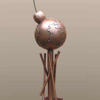 Sculpture titled ""Точка отсчёта - Ве…" by Valerii Okarskii, Original Artwork, Metals