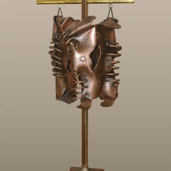 Sculpture titled ""Амбиции или корсет…" by Valerii Okarskii, Original Artwork, Metals