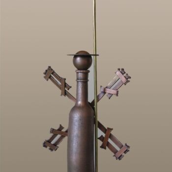 Sculpture titled ""Дон Кихот"" by Valerii Okarskii, Original Artwork, Metals