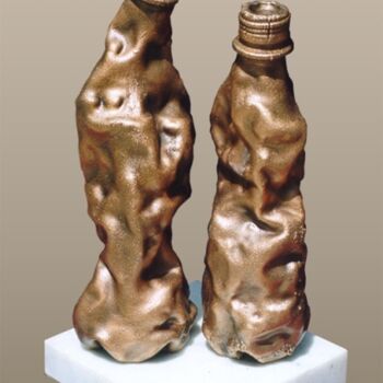 Скульптура под названием ""Клоны наших реформ"" - Валерий Окарский, Подлинное произведение искусства, Металлы