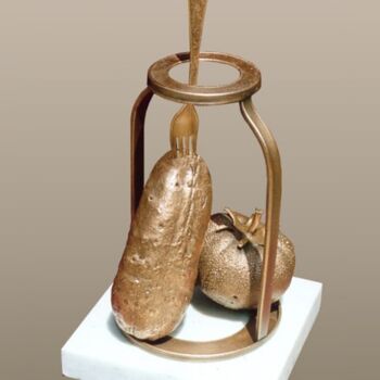 Скульптура под названием ""Воспоминания о про…" - Валерий Окарский, Подлинное произведение искусства, Металлы