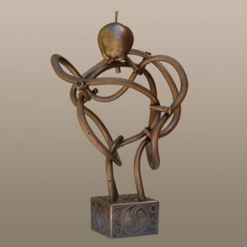 Скульптура под названием ""К познанию - через…" - Валерий Окарский, Подлинное произведение искусства, Металлы