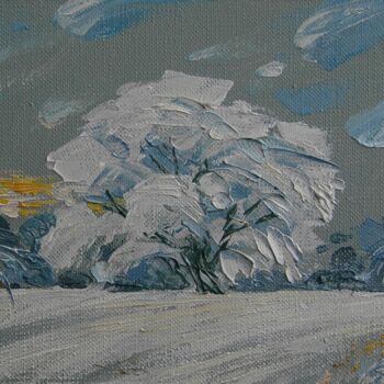 "Winter Oak" başlıklı Tablo Valerii Oliinyk tarafından, Orijinal sanat, Petrol
