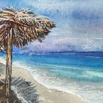 Картина под названием "Sea breeze" - Valeriia Prasol, Подлинное произведение искусства, Акварель